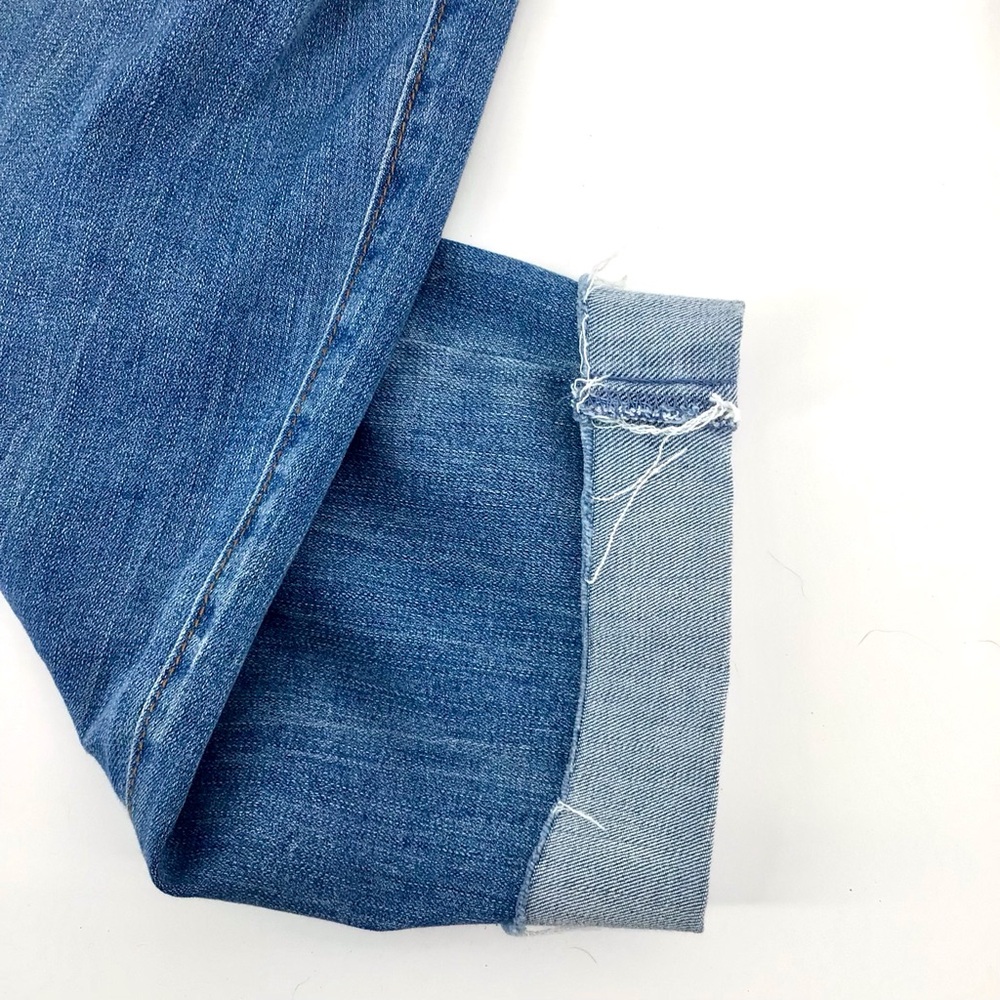 Chaps High Rise Paper Bag Waist Tie Front Cuffed Jeans Size 4/27 - Picture 14 of 16